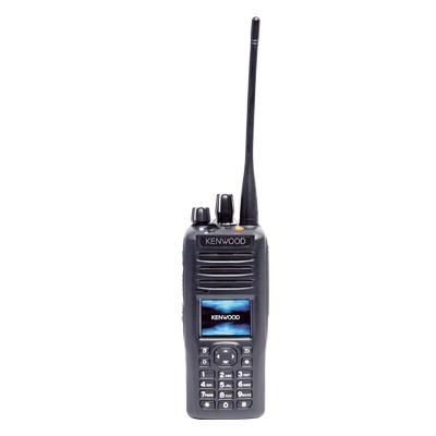Radio portátil UHF 450-520 MHz, DTMF, Digital NXDN-DMR-Analógico, 5 W, Bluetooth, GPS, MicroSD, 1024 Canales, Incluye Batería, cargador, antena, y clip