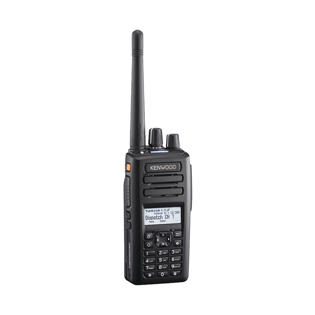 [NX-3220-K3] Radio portátil VHF 136-174 MHz, 260 Canales, Digital NXDN-DMR-Análogo, GPS, Bluetooth, IP67, 2 Pines, Incluye Batería-Antena-Cargador-Clip.