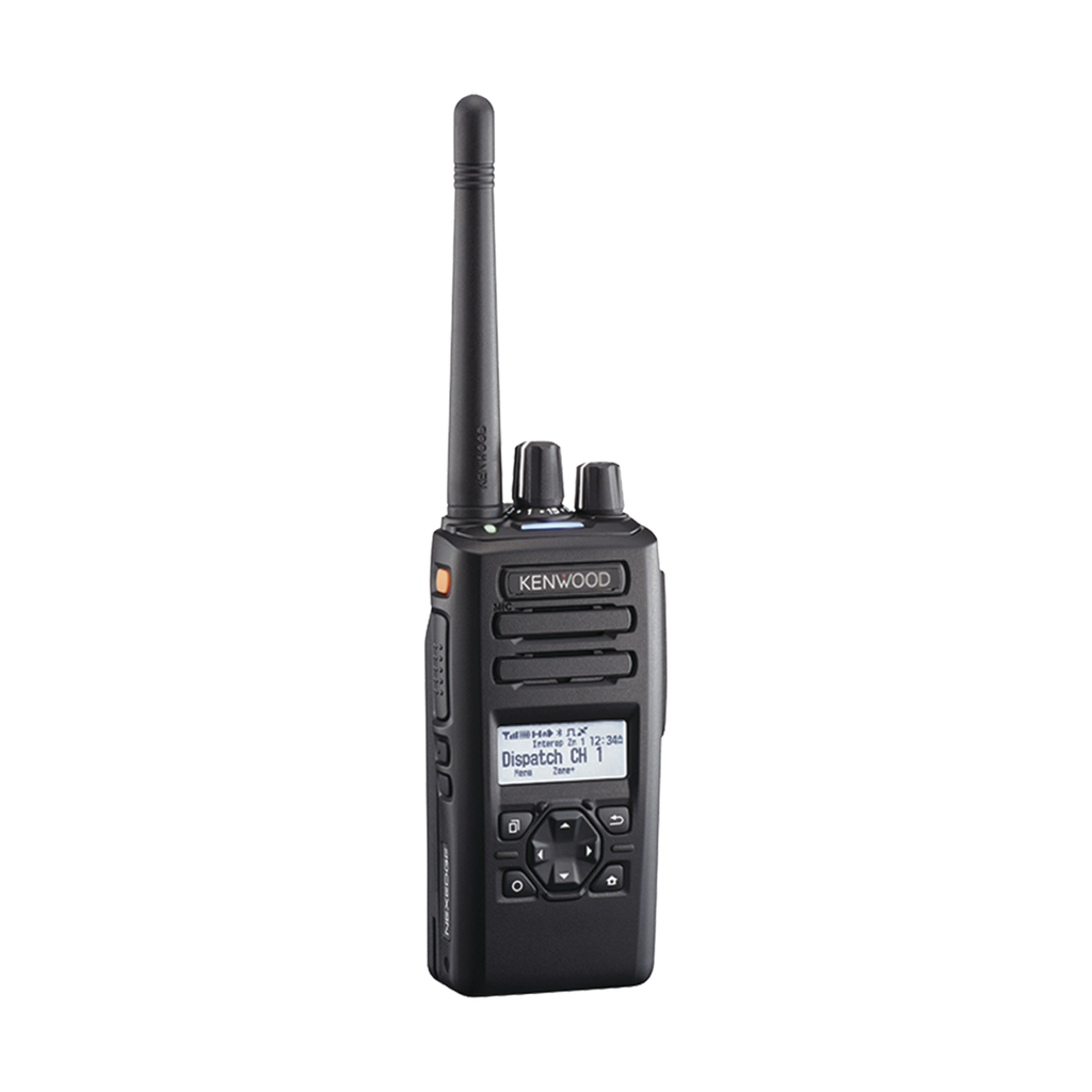 [NX-3220-K2] Radio portátil VHF 136-174 MHz, 260 Canales, Digital NXDN-DMR-Análogo, GPS, Bluetooth, IP67, 2 Pines, Incluye Batería-Antena-Cargador-Clip.