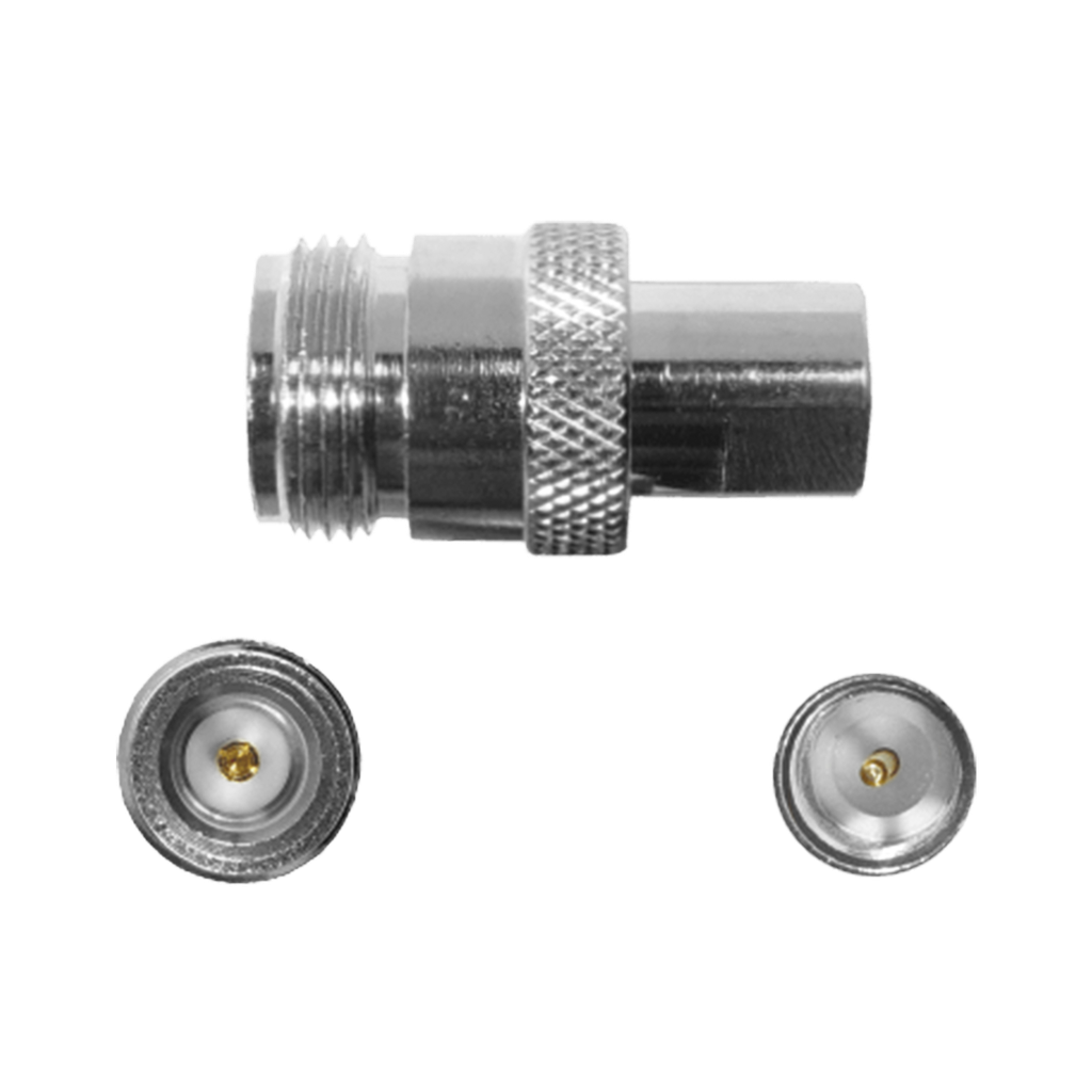 [971-108] Adaptador en linea de conector N Hembra a FME Macho.