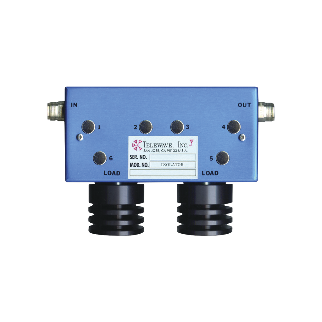 [T-4560] Aislador Doble para 400-512 MHz, 70 dB de Aislamiento, Ajustable en ± 5 MHz, 100 Watt, N Hembras.