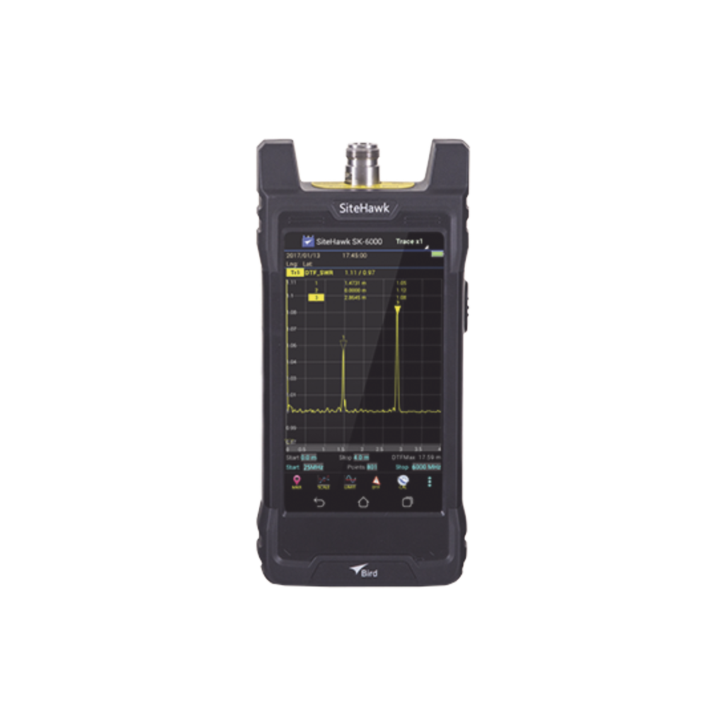 [SK-6000-TC] Analizador de Sitio Portátil SITEHAWK para Antenas y Falla en Cable, 1 MHz a 6 GHz, N Hembra.