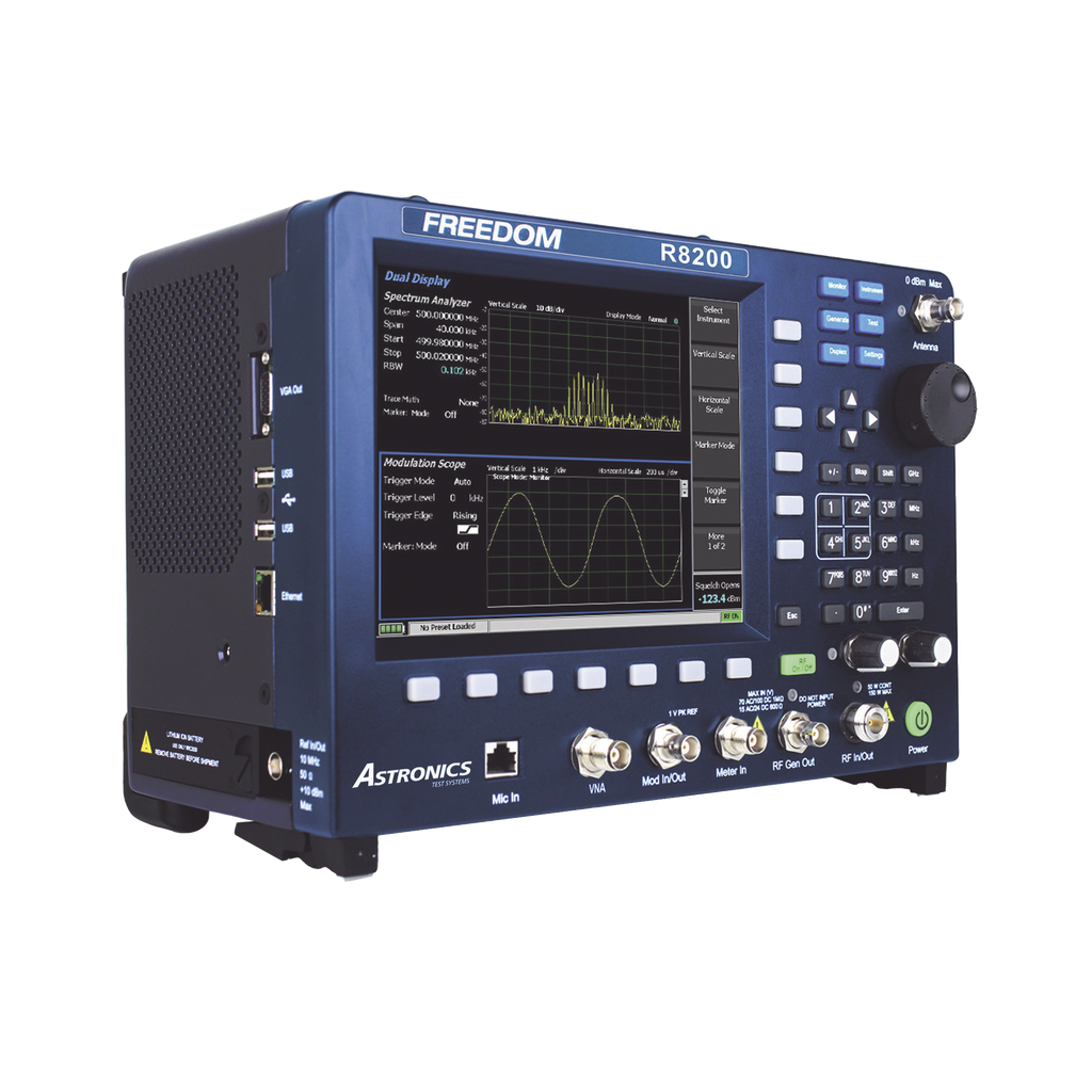 [R8200] Analizador Profesional para Sistemas de Radiocomunicación Ultra Portátil, 250 kHz-1 GHz.