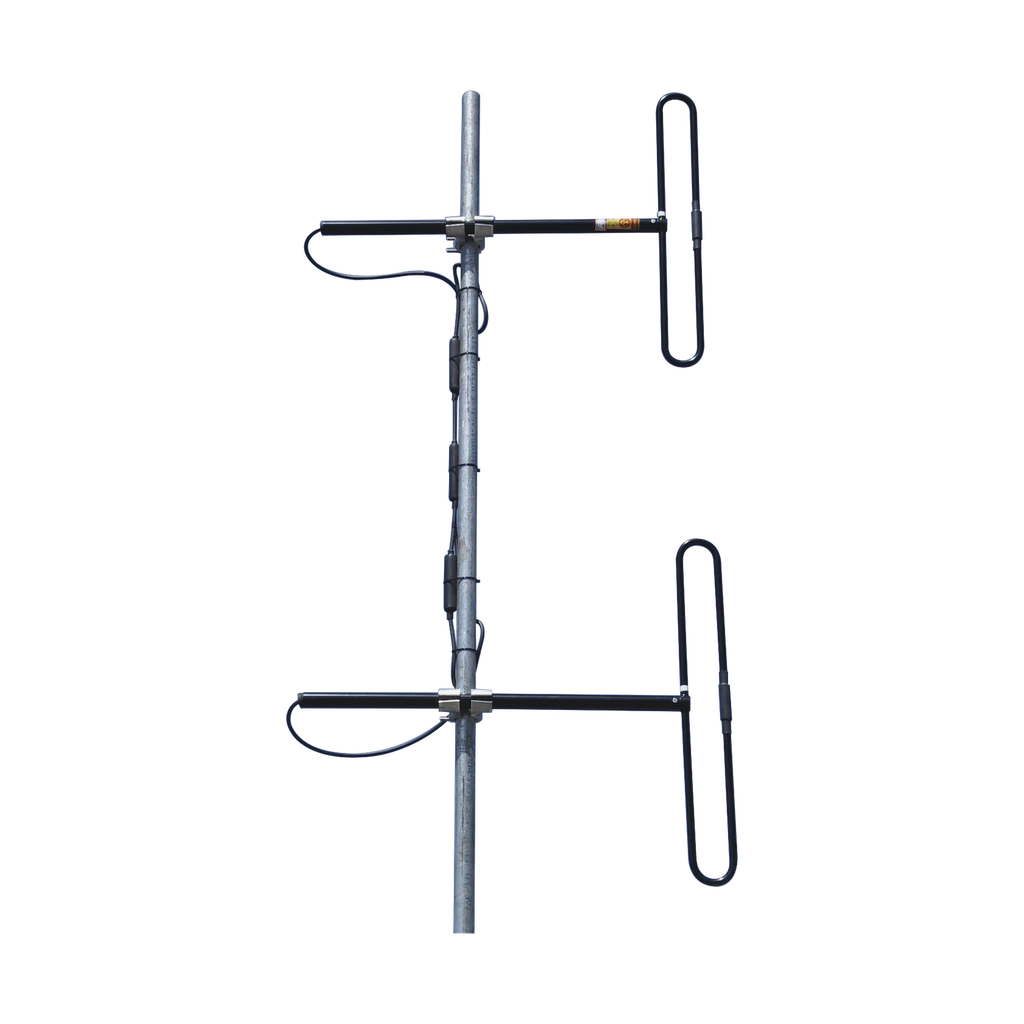 Antena Base Aérea de 2 Dipolos, 110-138 MHz, 3-5.6 dB, 28 MHz, 500 Watt, N Macho.