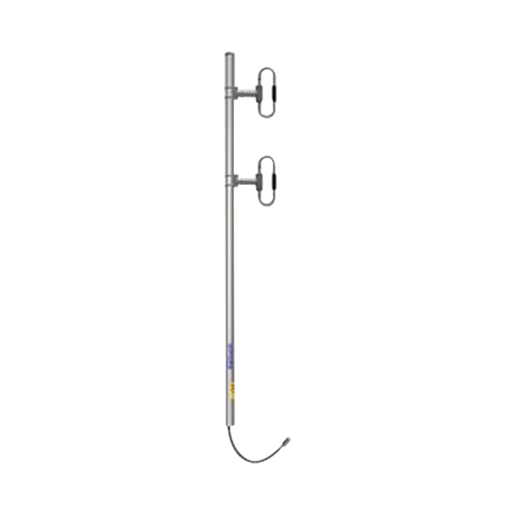 Antena Base de 2 Dipolos, 406-512 MHz, 5.5 dBd, 106 MHz Ancho de Banda, OFFSET, 150 Watt, N Hem, Inclinación Opcional Tilt de 0, 2, 4, 6, 8 o 10 Grados.