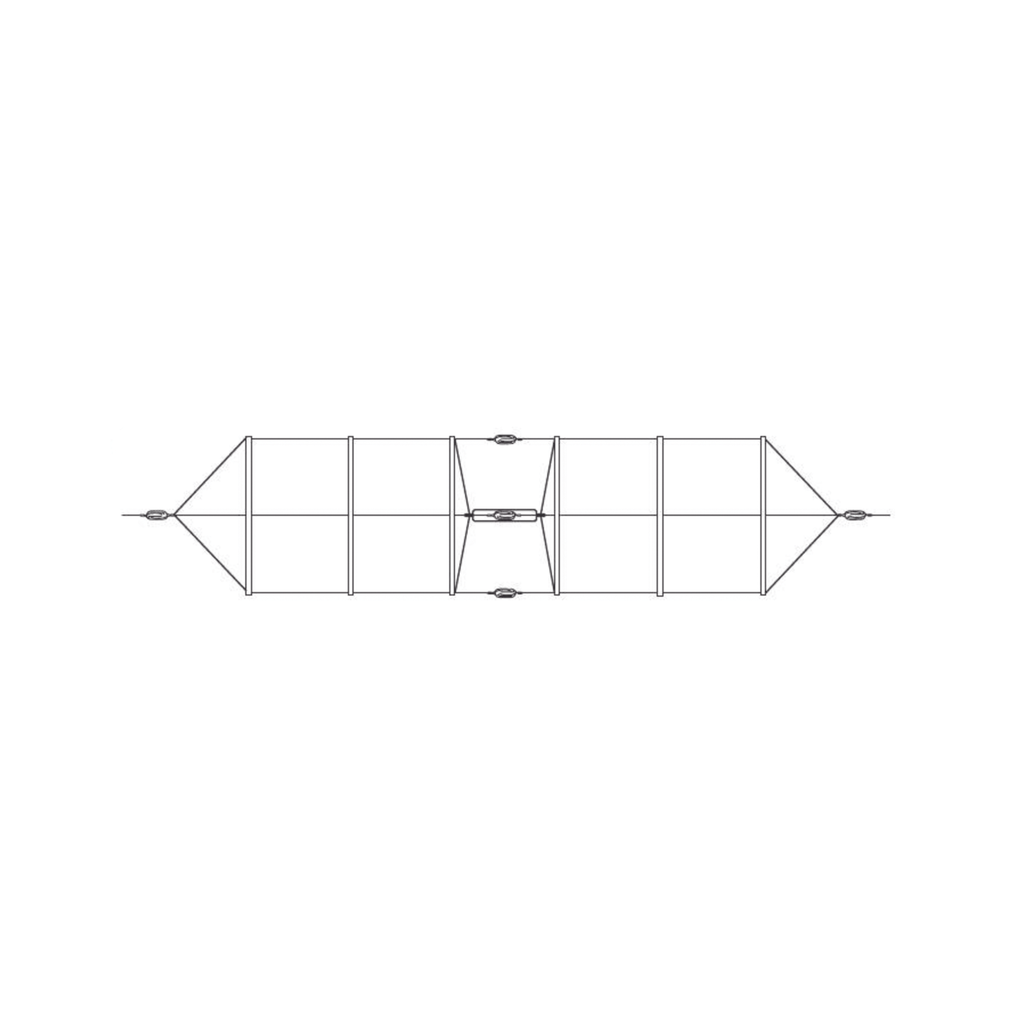 Antena base dipolo modelo 912 para HF 2-30 MHz.