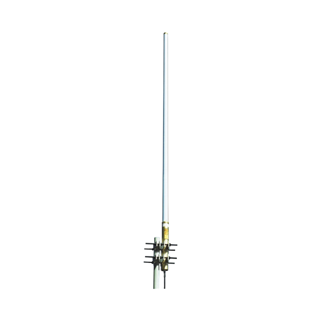 [ANT450F-6] Antena Base Omnidireccional de Fibra de Vidrio, 445-480MHz, 6dB, 35 MHz Ancho de Banda, 500 Watt, N Hembra, Incluye ANTC-482.