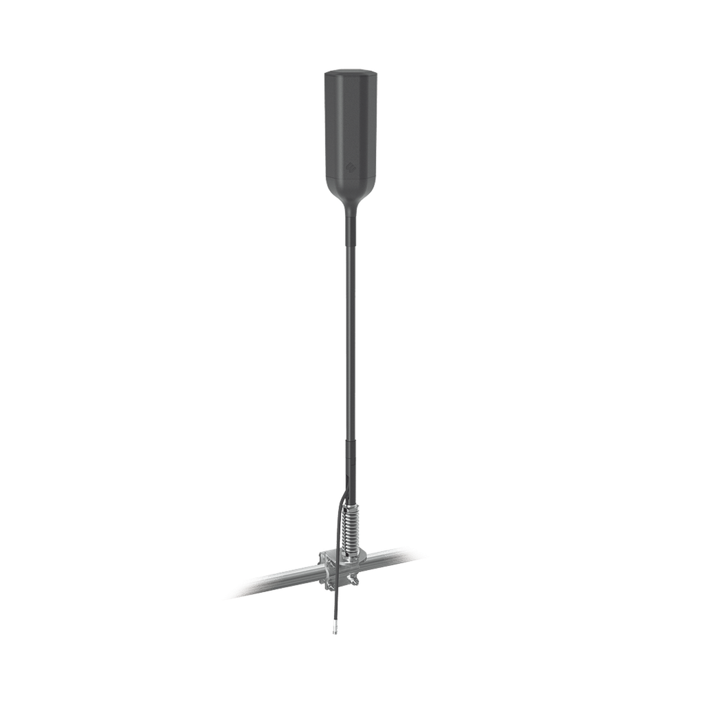 Antena Omnidireccional para Amplificador o Modem 4G/3G | Con montaje para espejo de Tractocamión | Rangos de frecuencia 700-900 MHz, 1710-2270 MHz | Ganancia Máxima 4.3 dBi.