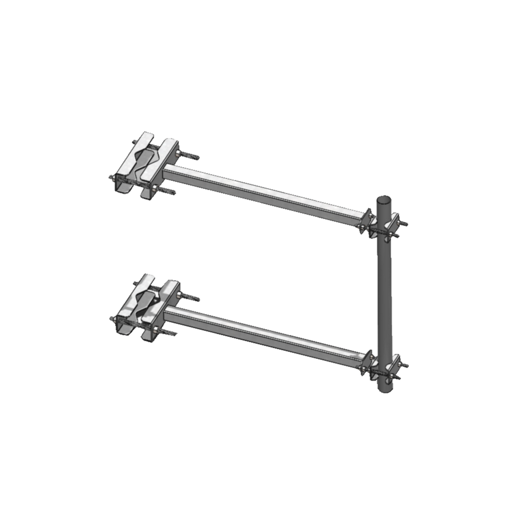 [STAB-L1] Brazo Lateral  para Torre Autosoportada, Tubo de  2 Ced. 30 X 60 cm, Sep. 60 cm.