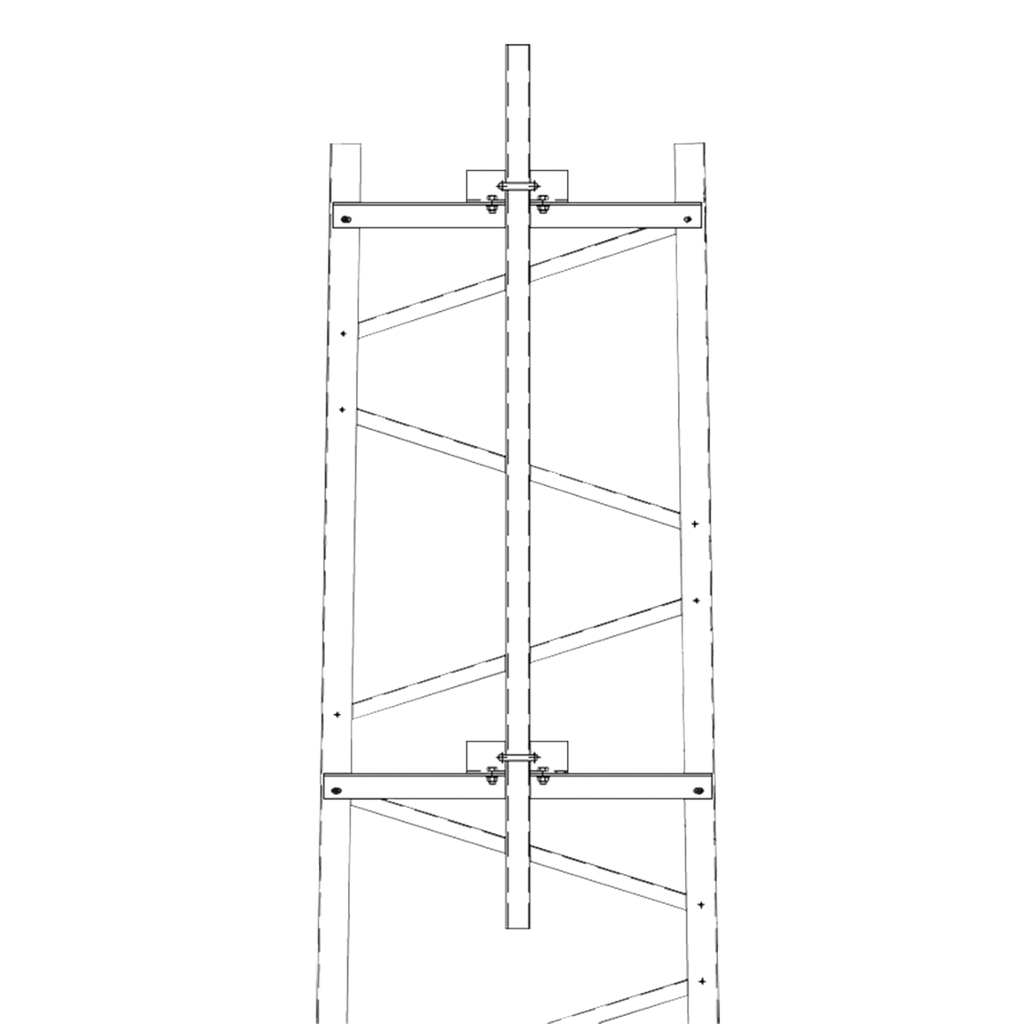[TRY-TFM12] Brazo para Sección #12 Torre Titan con Herrajes y Mástil de 6 (1.8m).