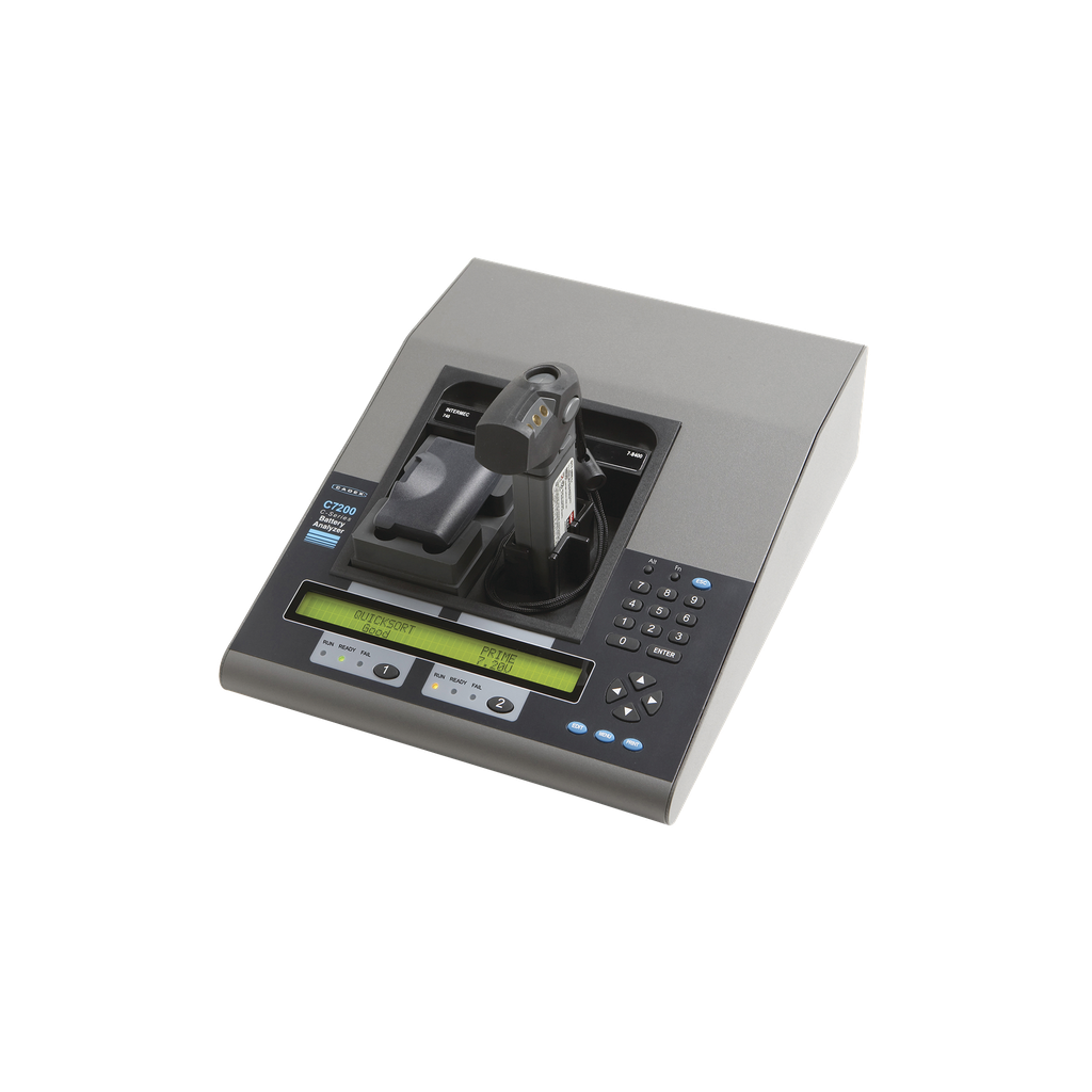 [077-200-100] CADEX 7200-C Analizador de Baterías de 2 Cavidades (40W). No Incluye Adaptadores.