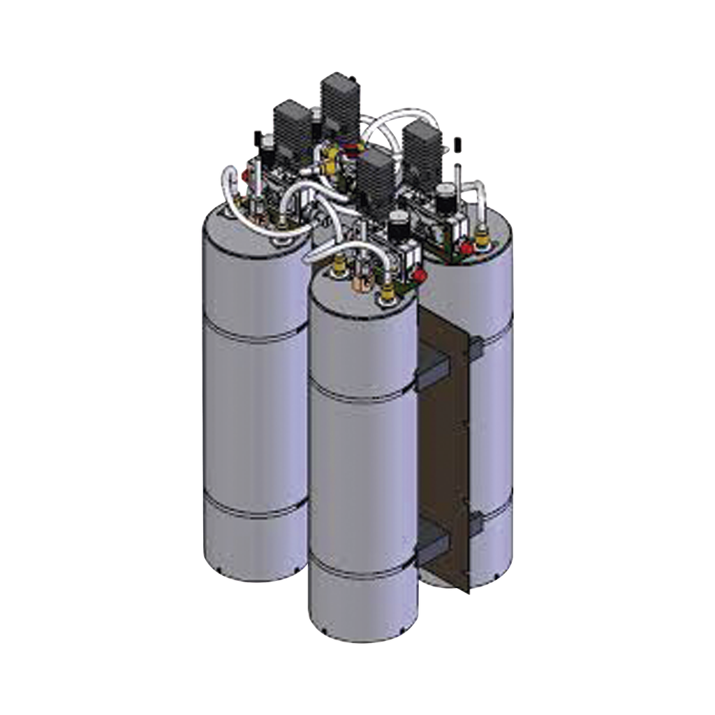 Combinador SINCLAIR, 4 Canales, 148-174 MHz, Cav. de 7, Montaje Rack 19, 125 Watt, N Hembras.
