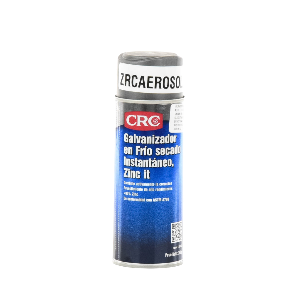[ZRC-AEROSOL] Compuesto Zinc en Aerosol  para Retoque de Piezas Galvanizadas por Inmersión en Caliente (386 gr.).