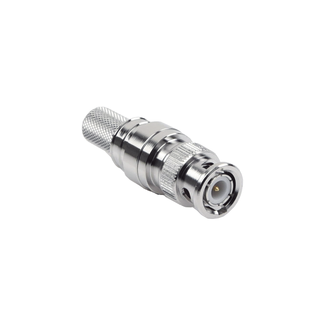 Conector BNC Macho Plegable con Pin Cautivo para Cables RG8 - LMR400