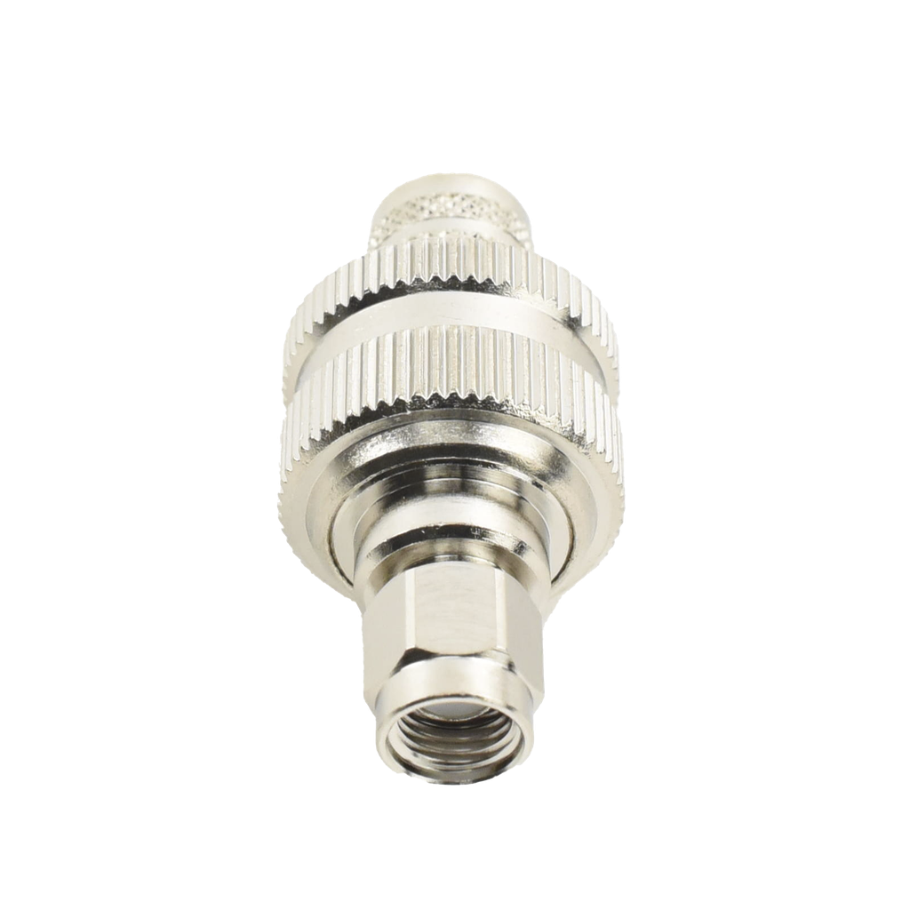 [RP-3000-I] Conector SMA Macho Inverso de Anillo Plegable para RG-8/U, 9913, LMR-400, Níquel/ Oro/ Teflón.