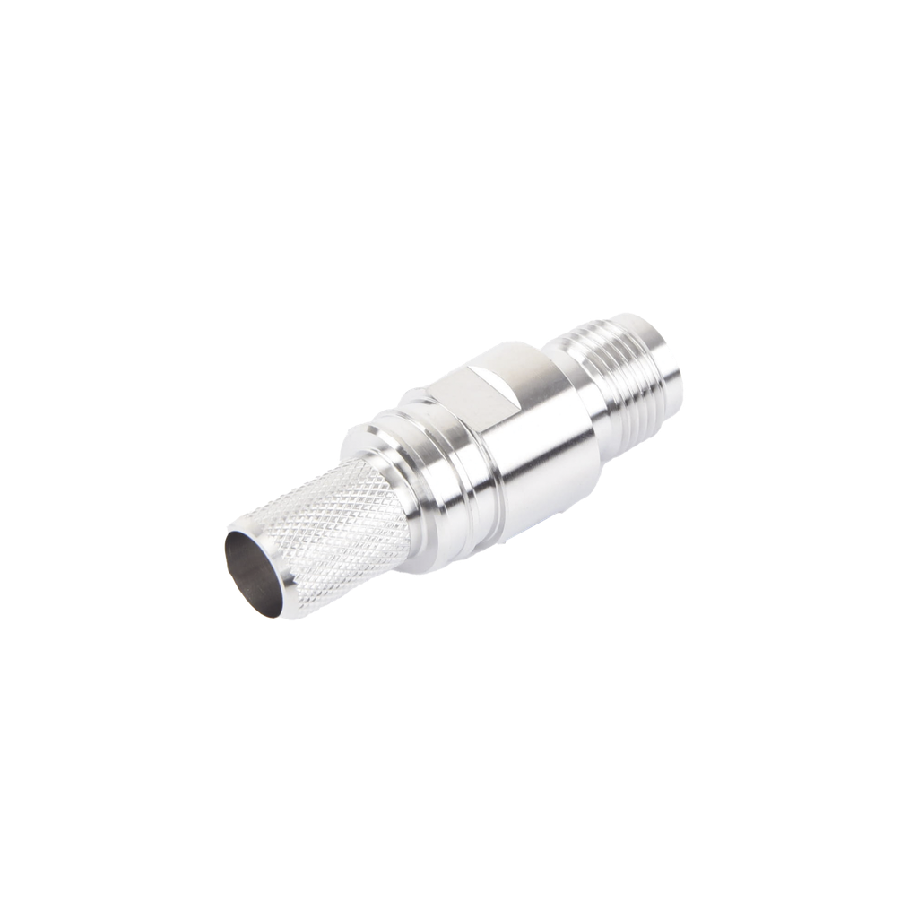 [EZ-400-TF-PL-X] Conector TNC Hembra en Línea, Plegable Hex. con Pin Cautivo para cables Tipo RG-8/U, LMR-400