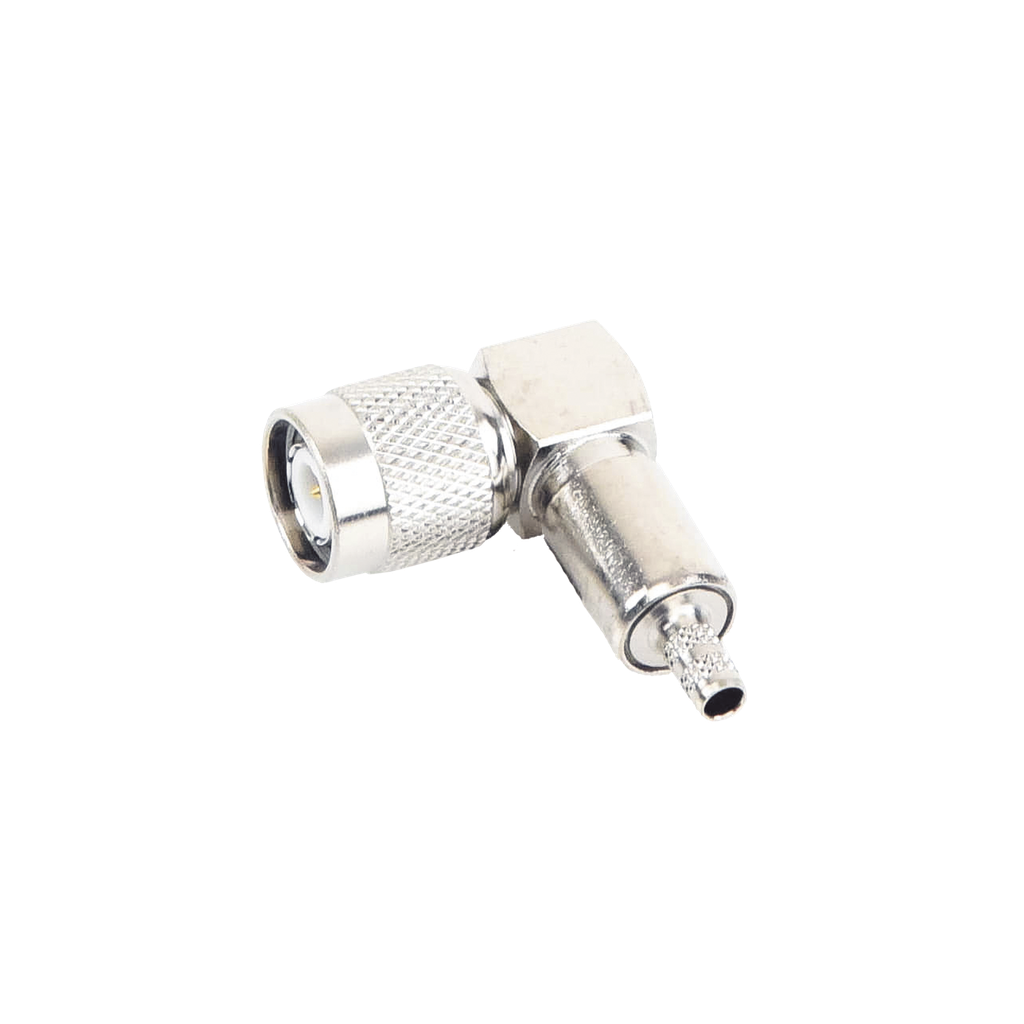 Conector TNC Macho en Ángulo Recto para Cable RG-58/U, LMR-195 Níquel/ Oro/ Teflón.â??