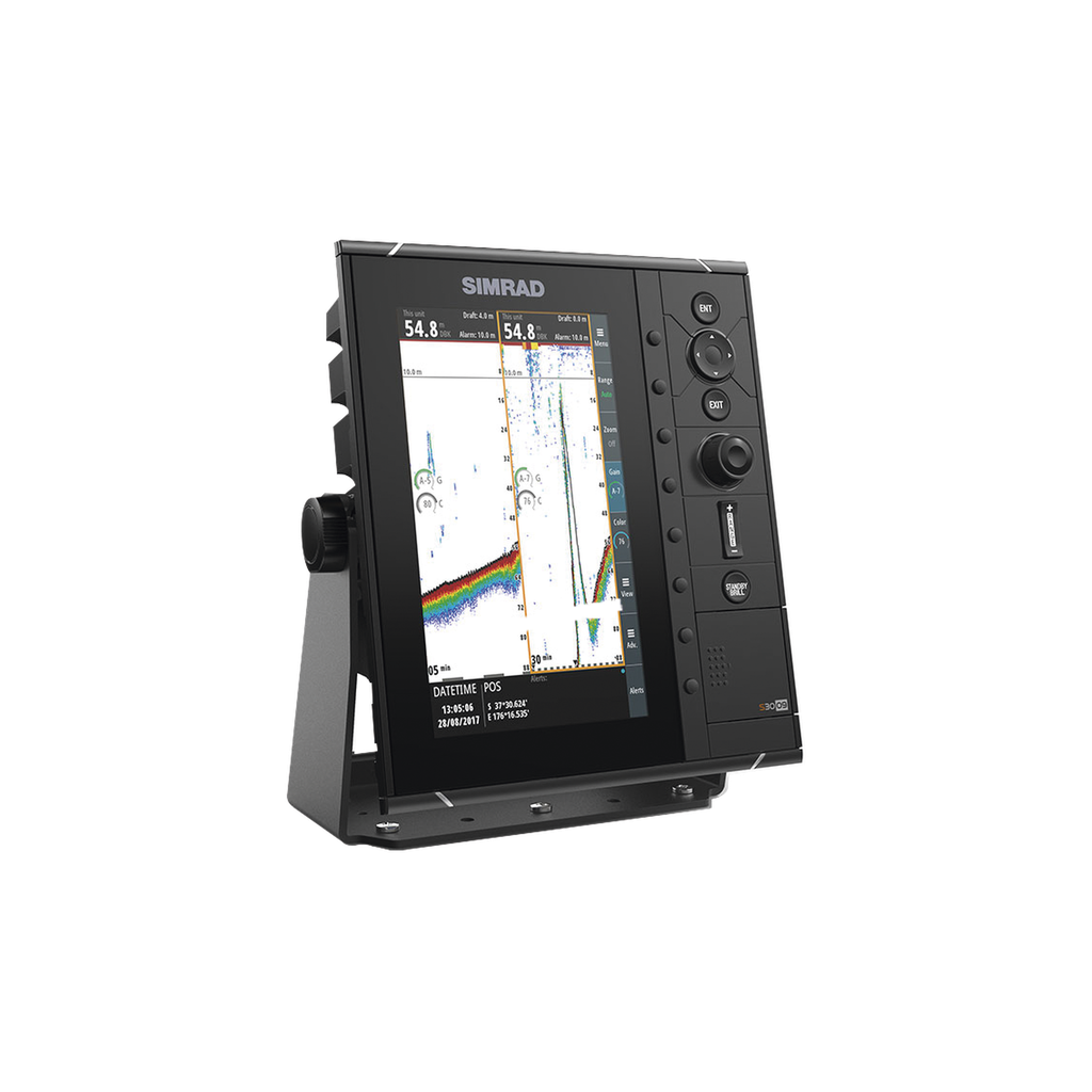 [000-14215-001] Ecosonda de Navegación Simrad S3009 / Aprobación Tipo IMO / Pantalla LCD de 9 Pulgadas 480x800 / Transductores de 50 kHz y 200 kHz / Almacenamiento en Tarjeta SD / Conectividad IEC61162-1/2 y NMEA 2000® / Sistema Compacto y Fácil