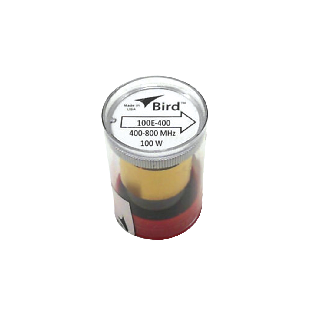 Elemento de 100 Watt en linea 7/8 para Wattmetro BIRD 43 en Rango de Frecuencia de 400 a 800 MHz.