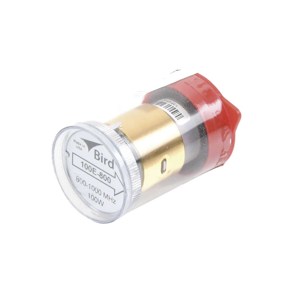 Elemento de 100 Watt en Línea 7/8 para Wattmetro BIRD 43 en Rango de Frecuencia de 800 a 1000 MHz.