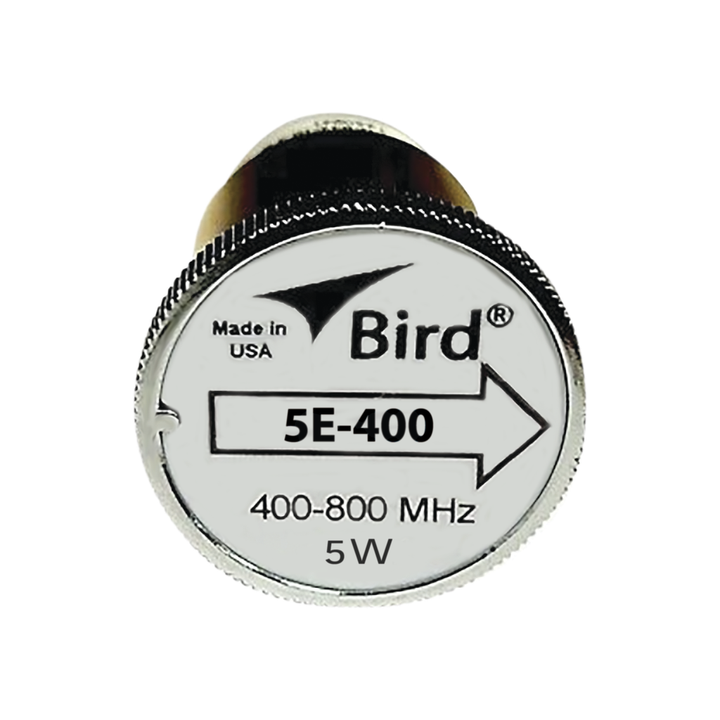 Elemento de 5 Watt en Línea 7/8 para Wattmetro BIRD 43 en Rango de Frecuencia de 400 a 800 MHz.
