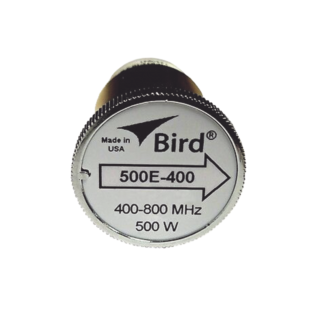 Elemento de 500 Watt en Línea 7/8 para Wattmetro BIRD 43 en Rango de Frecuencia de 400 a 800 MHz.