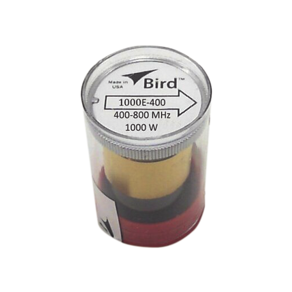 Elemento de Potencia en línea 7/8 a 1000 Watt para Wattmetro BIRD 43, en el Rango de Frecuencia de 400 a 800 MHz.