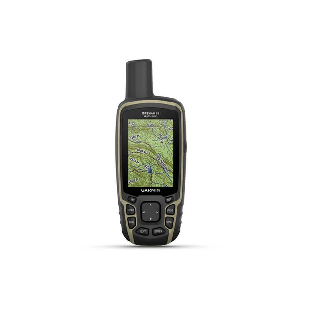 [10-02451-00] GPS portátil GPSMAP 65 con pantalla a color, almacenamiento interno de hasta 5,000 puntos, memoria interna de 16 GB, resistente al agua IPX7.