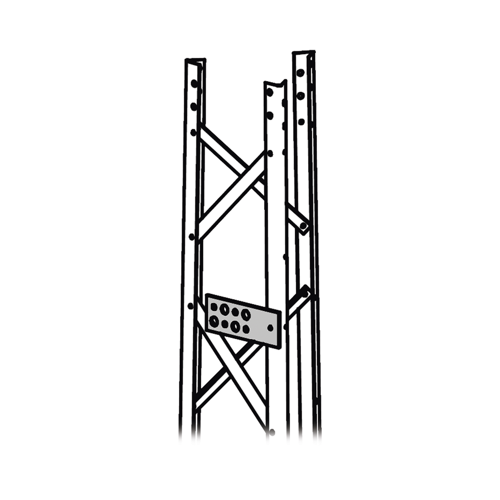 Guía Simple para Guiado de Cableado de Comunicación. Compatible con línea TITAN. Incluye Tornillo, Tuerca y Arandela.