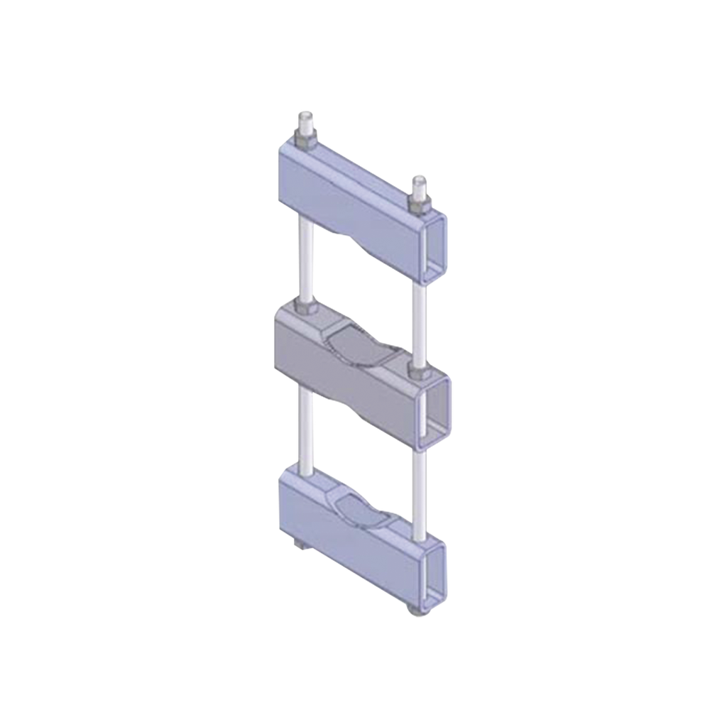 [CLAMP-006C] Herraje Sencillo de Montaje para Antena o Mástil con diámetros de 5 pulg. (8.89-14.13 cm.).