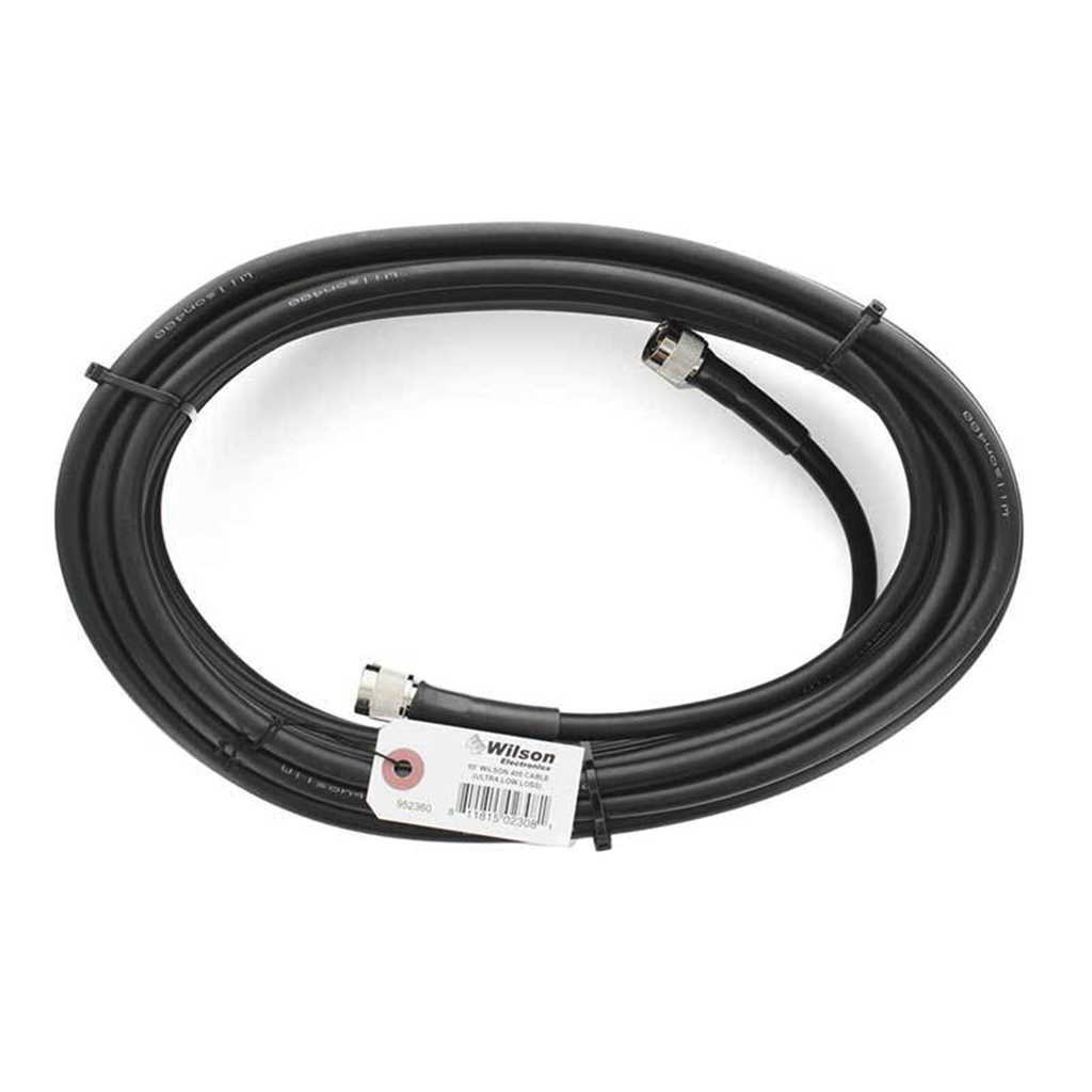 [952-360] Jumper Coaxial con Cable Wilson-400 | Conector N Macho en los extremos | 18.28 metros de longitud.
