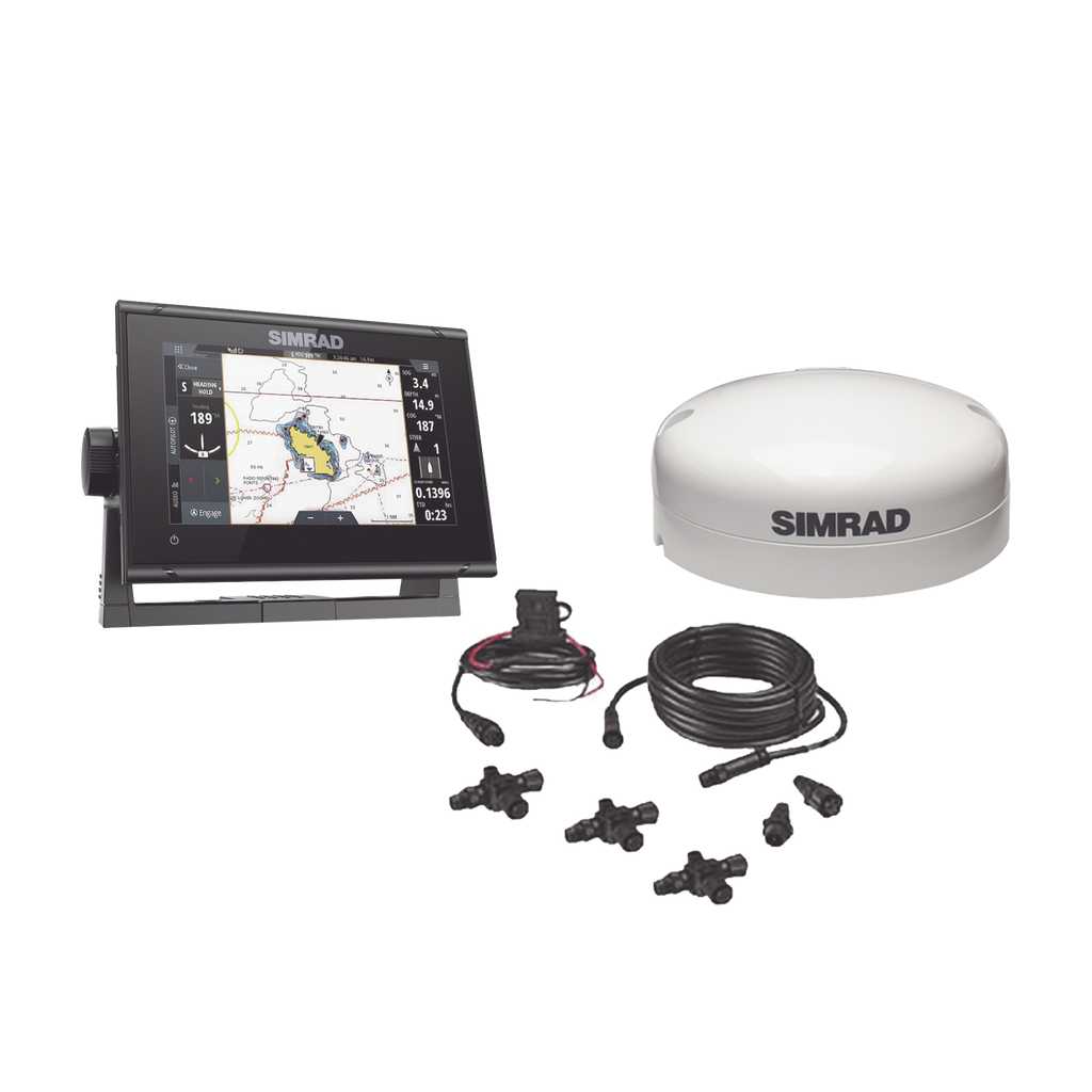 Kit de pantalla multifuncional GO7 con kit NMEA2000 y antena GS25