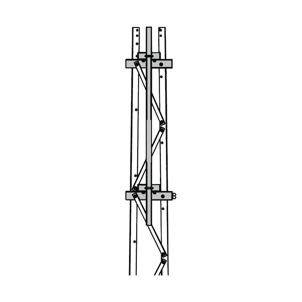 [TRY-ST-FMU37] Mástil 2-3/8 x 1.8 m para Montaje en Cara de Torre Super Titan Secciones 3 a 7.