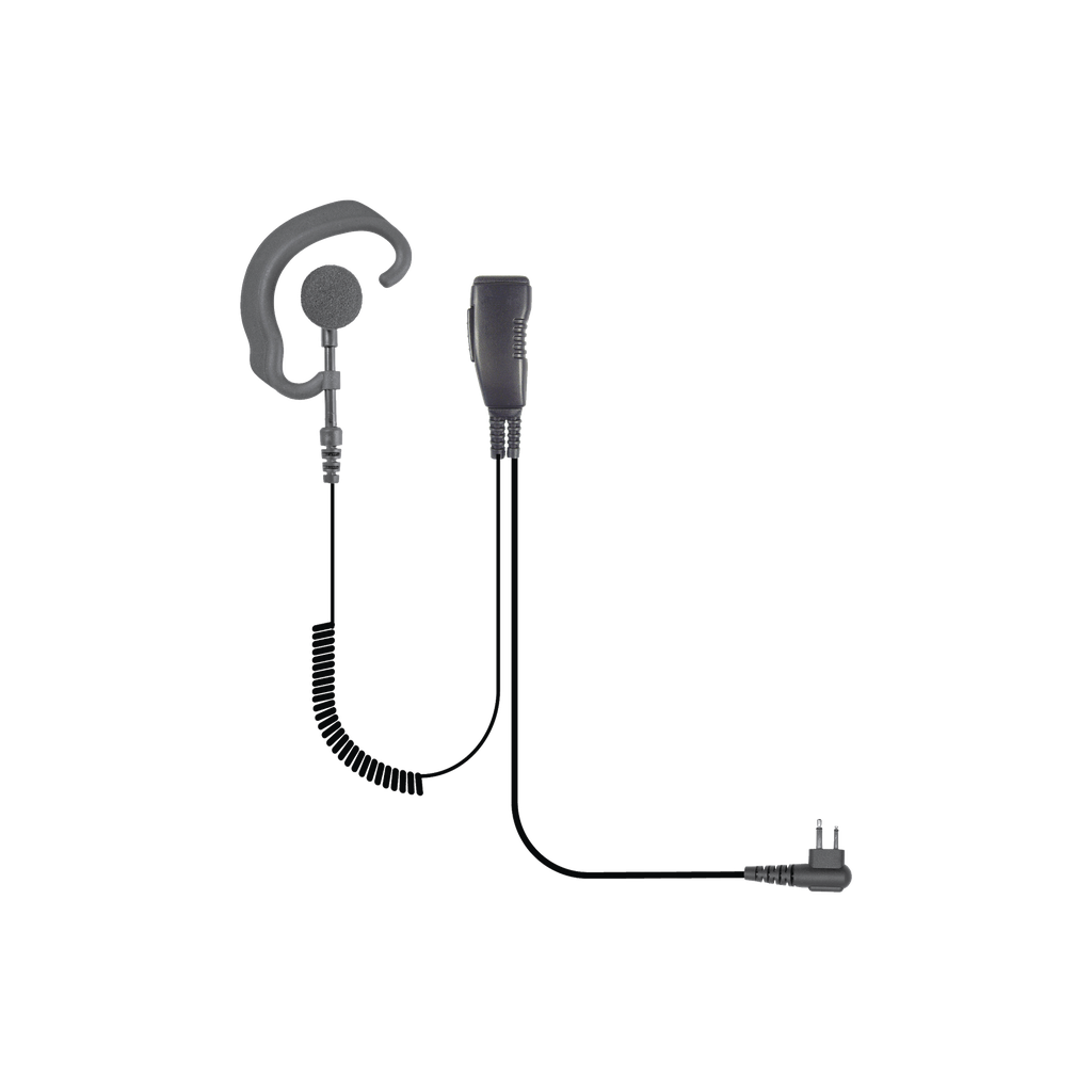 MICRÓFONO DE SOLAPA ESTILO GANCHO DE FIBRA TRANSADA P/ ICOM ICF-1000/2000