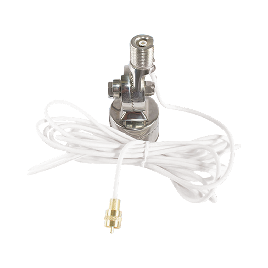 [QCMSR] Montaje rotativo de acero inoxidable en riel de 4 posiciones fácil de instalar para antenas QuickConnect QC-3, QC-4 y QC-8