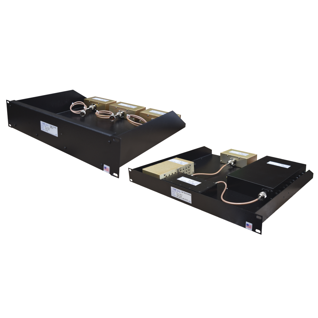 Multiacoplador y Preselector EMR, 375-512 MHz, 12 Canales, 2-8 MHz, 2 UR / Rack 19 in, N Hembras.