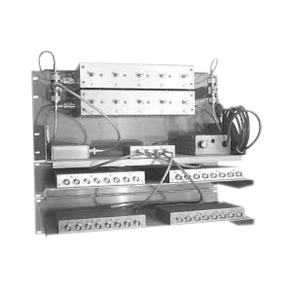 [25132-0/DH5] Multiacoplador-Doble Preselector, 300-512 MHz, 25-32 Canales, N/N, 3-4 MHz, 115 Vca / 13.6 Vcc.