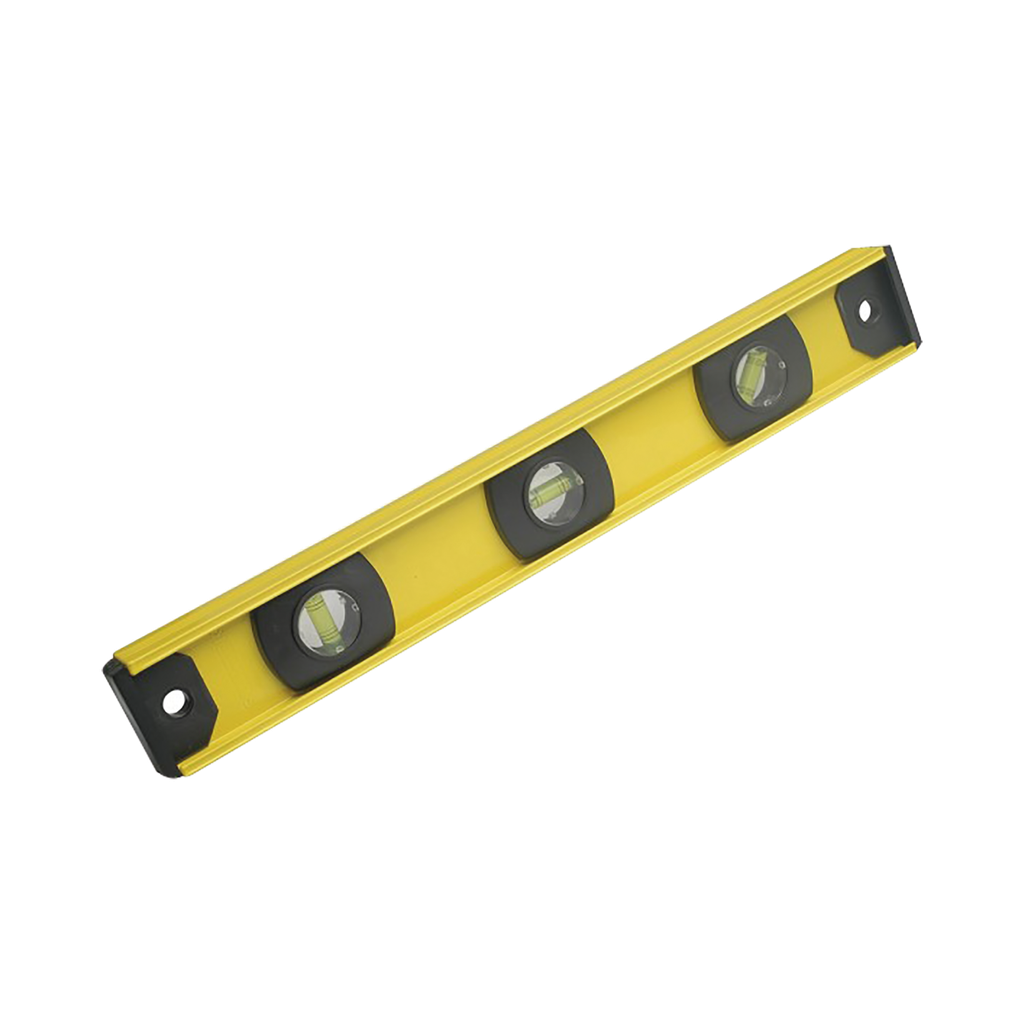 [SYS-122102] Nivel de aluminio de 14, con gotas horizontales y verticales.