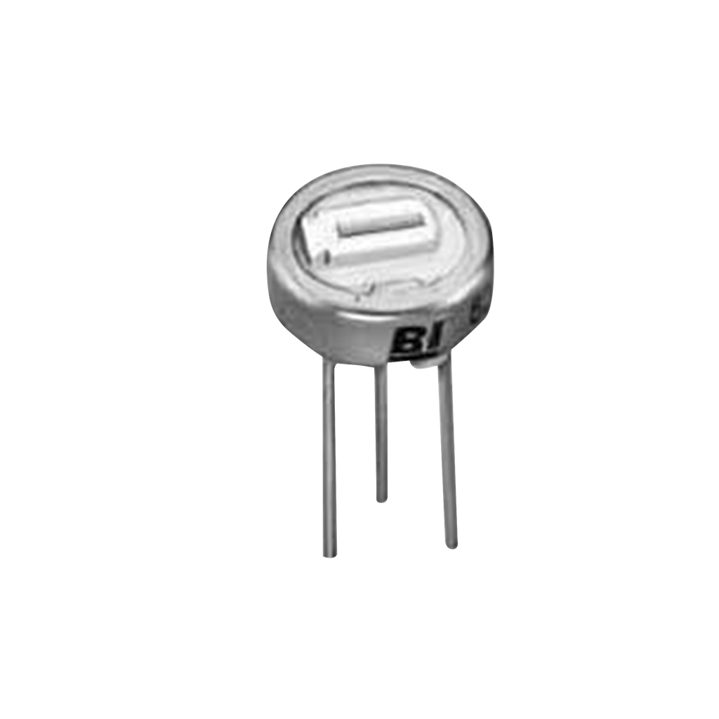 Potenciómetro Trimmer 200 Ohm, 6.35 mm, 1 Vuelta, 1/2 Watt.