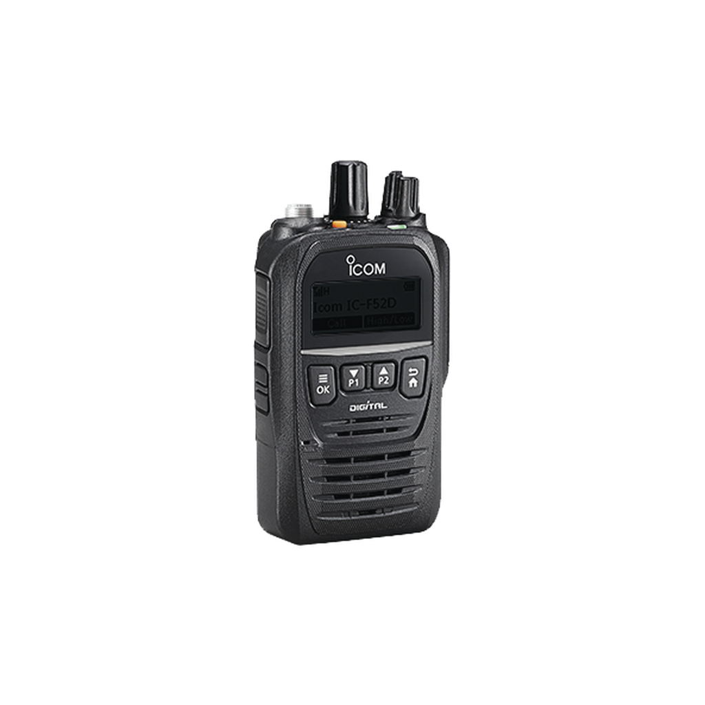 Radio digital NXDN con pantalla IS, en banda de UHF, rango de frecuencia 400-470MHz, con 512 canales, sumergible IP67, bluethooth, grabador de voz.