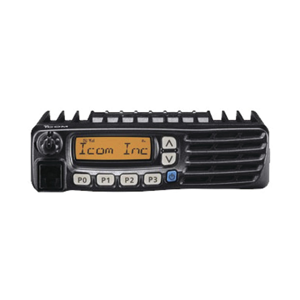 [IC-F5023] Radio Móvil Analógico en rango de frecuencia 136-174 MHz, 50 W de potencia de RF, 128 canales. Incluye microfono2, cable de alimentación y montaje