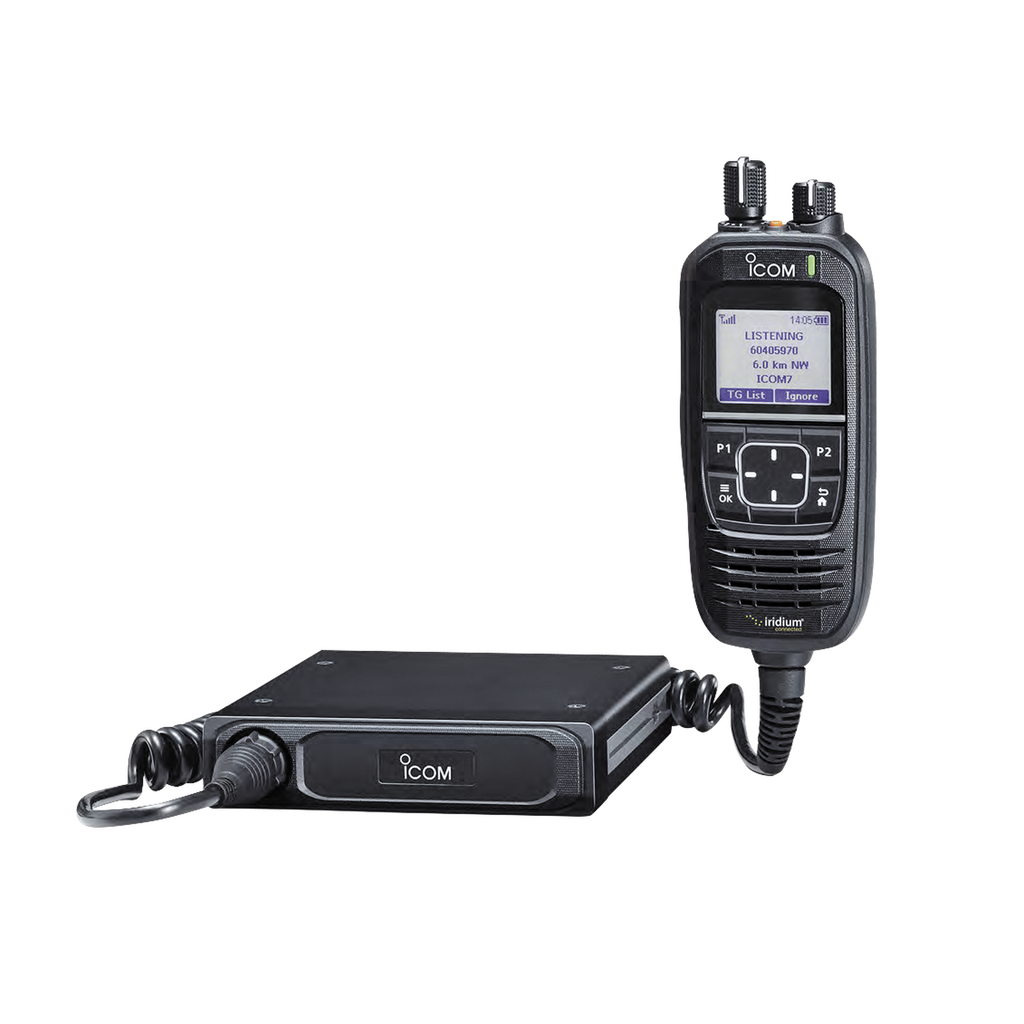 [IC-SAT100M] Radio Móvil Satelital. Comunicación Vía PTT en Todo el Mundo