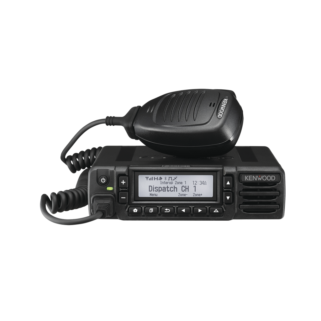 Radio móvil UHF 806-870 MHz, Digital NXDN-DMR-Análogo, 512 Canales,15 W, GPS, Bluetooth, Cancelación de ruido. Incluye accesorios