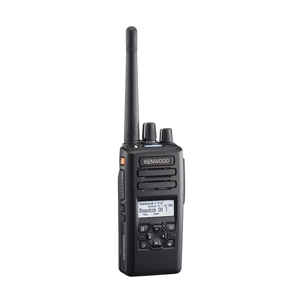 [NX-3300K2] Radio portátil UHF 400-520 MHz, 512 Canales, Digital NXDN-DMR-Análogo, GPS, Bluetooth, IP67, 14 Pines, Incluye Batería-Antena-Cargador-Clip.