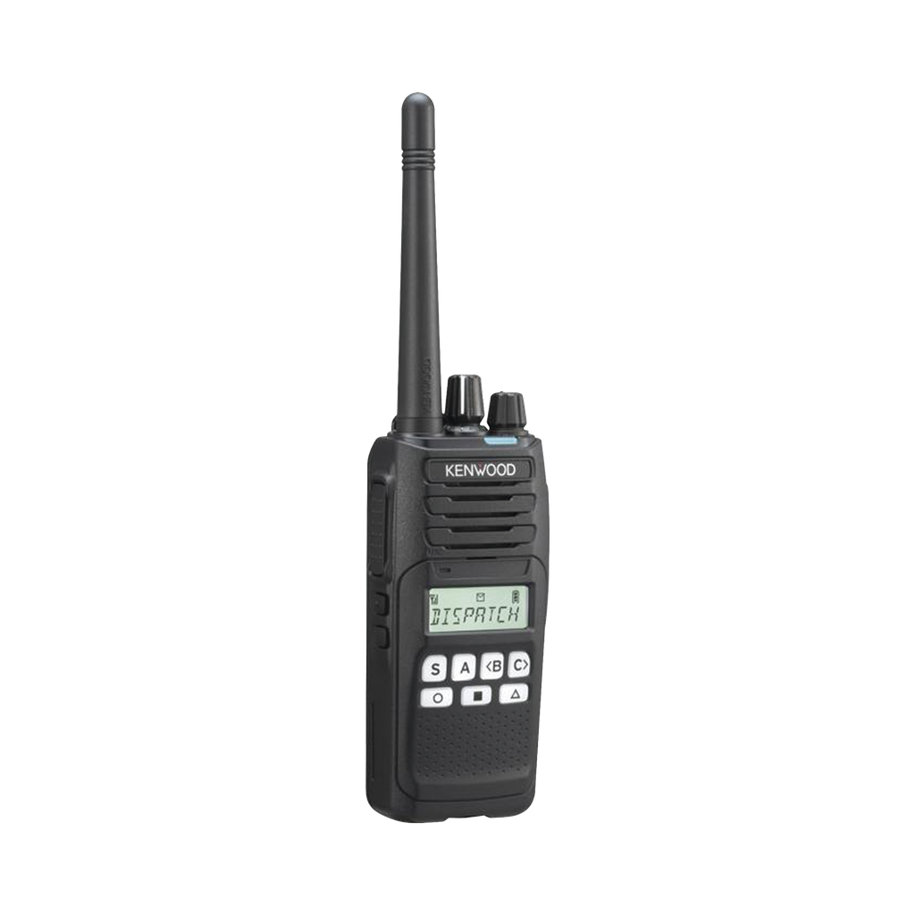 Radio portátil UHF 450-520 MHz, Analógico, 5 Watts, 260 Canales, 9 Teclas, IP55, MIL-STD-810, GPS*, Inc. antena, batería, cargador y clip