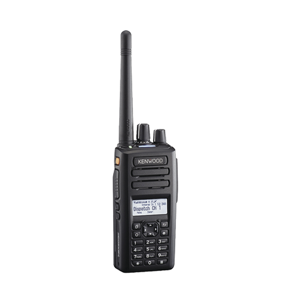 Radio portátil UHF 800/900 MHz, Intrínsecamente Seguro, 260 Canales, Digital NXDN-DMR-Análogo, GPS, Bluetooth, IP67, 2 Pines, Inc. Batería-Antena-Cargador-Clip.