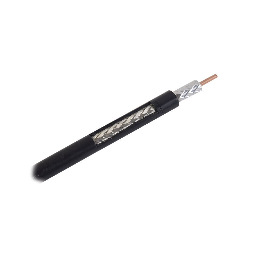 RG-8X, Metro de Cable Coaxial de Baja pérdida, Malla de Aluminio, Conductor Central de Cobre, 50 Ohms