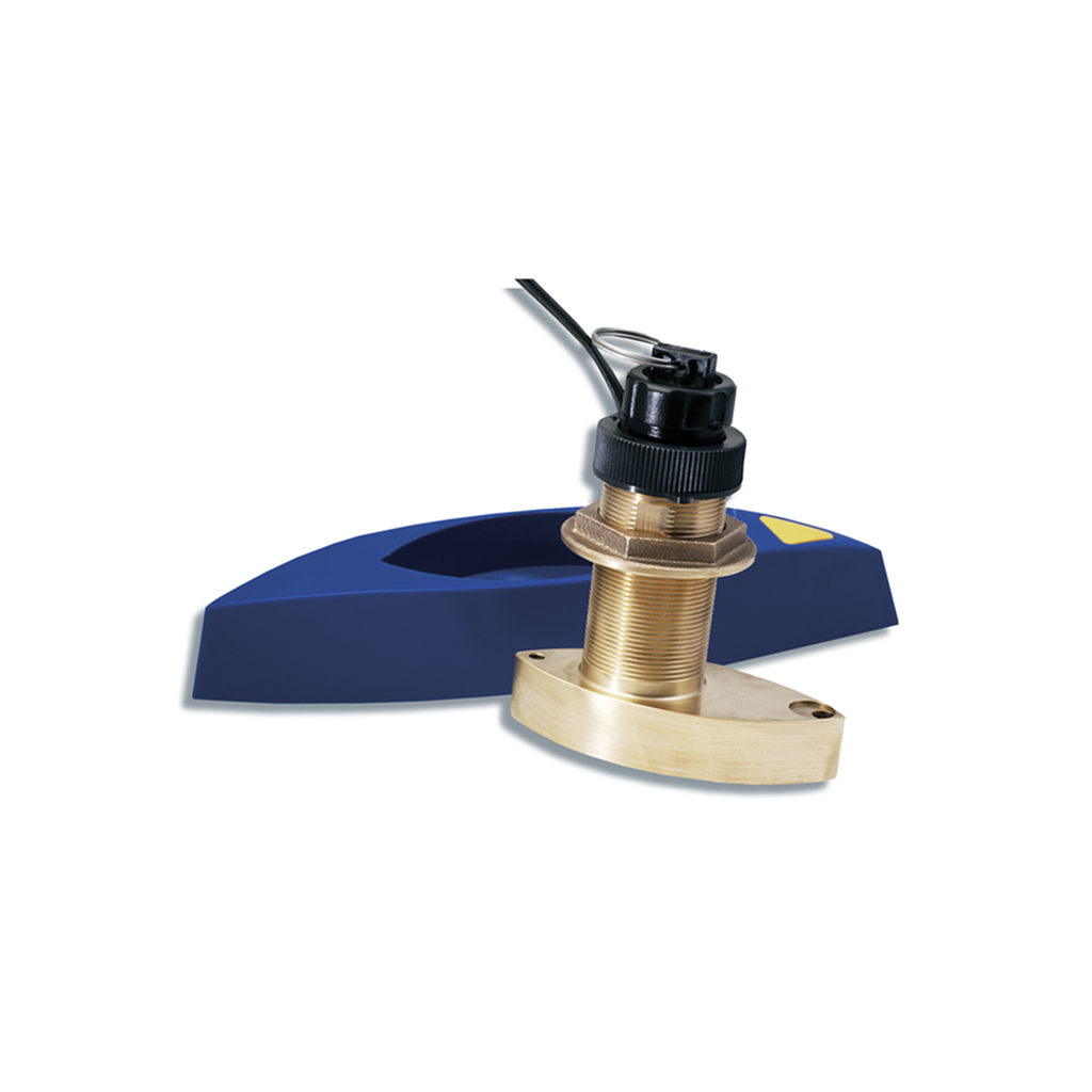 [000-14804-001] Sensor Multifunción B744V / Frecuencia Dual 50-200 kHz / Profundidad-Velocidad-Temperatura / Bronce / Rango de Velocidad 1-45 nudos / 600 W RMS / Compatible NMEA2000