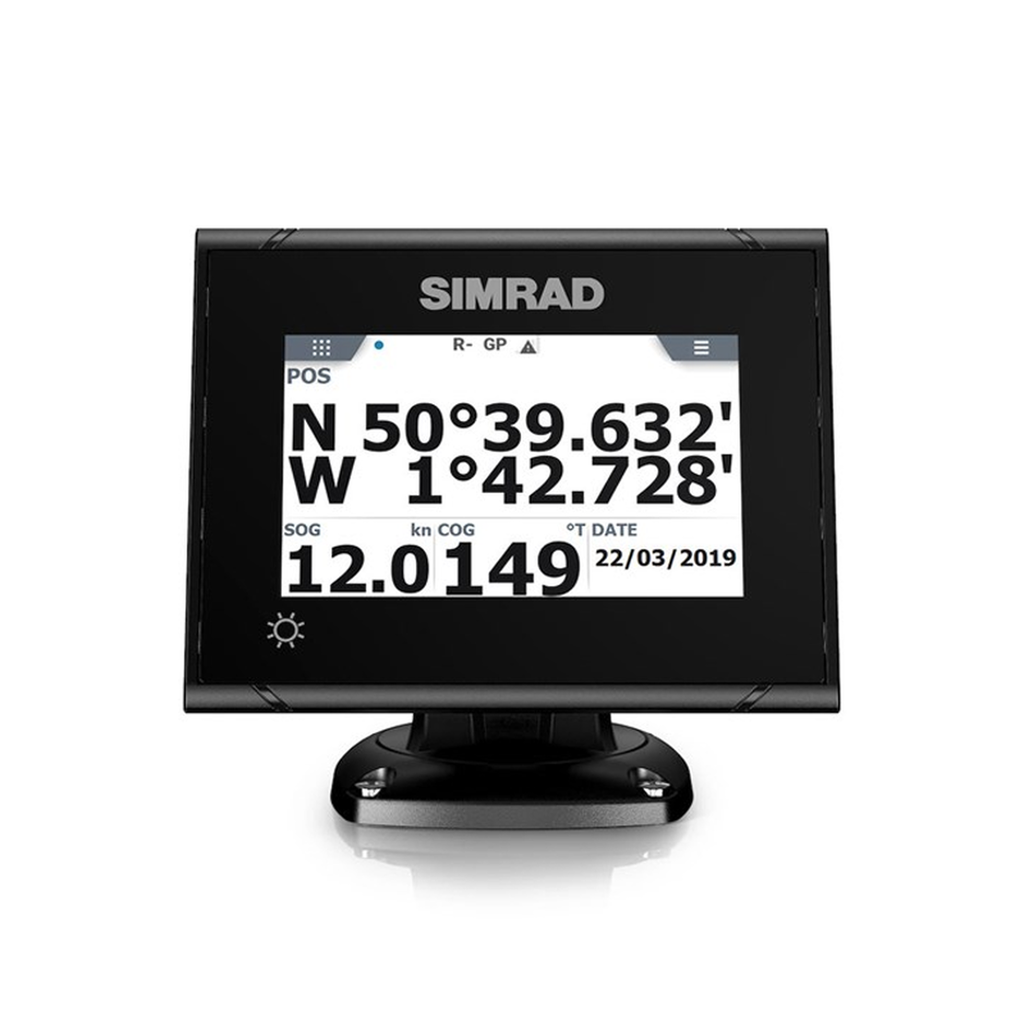 [000-14129-001] Sistema GPS Simrad P2005 con Antena GS70 / Pantalla Táctil a Color 5 Pulgadas / GPS + GLONASS / Navegador y Brújula GPS / Compatible con Radar, ECDIS y Autopiloto / Conexión Directa con Antena / Escalable con MX Junction Box