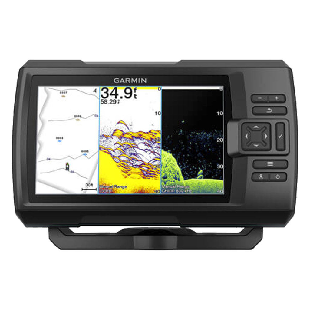 [10-02552-01] STRIKER Vivid 7cv / Pantalla WVGA a Color 7 / Resolución 800x480 / GPS Integrado / Sonda Tradicional y ClearVü / Frecuencias 50-800 kHz / Potencia 500 W / IPX7 / Quickdraw Contours / Conectividad Wi-Fi